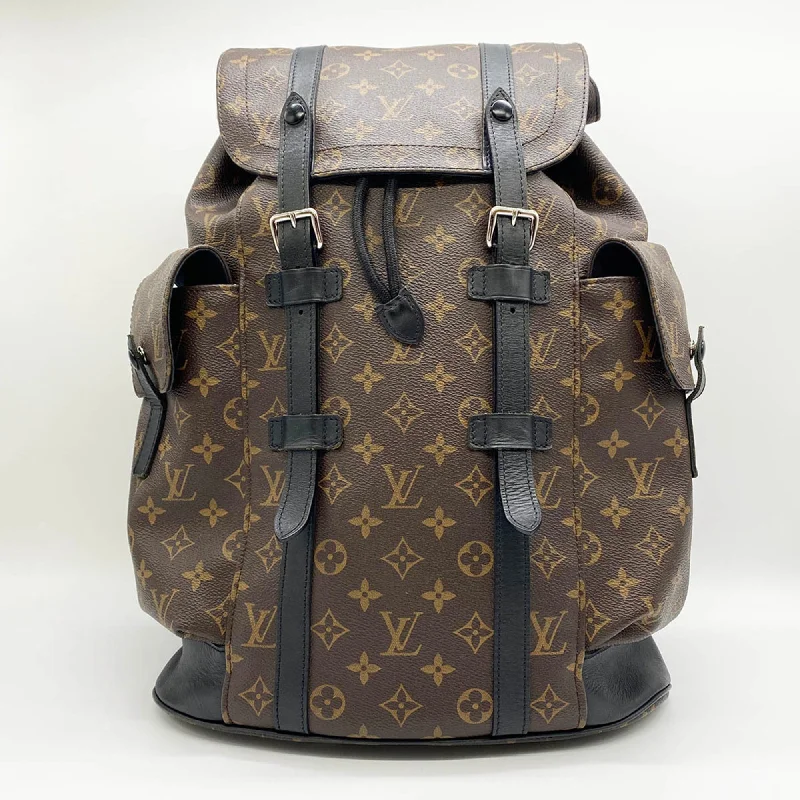 Handle bags with sturdy canvas for longevity -Louis Vuitton Monogram Macassar  Pvc Backpack (Pre-Owned)