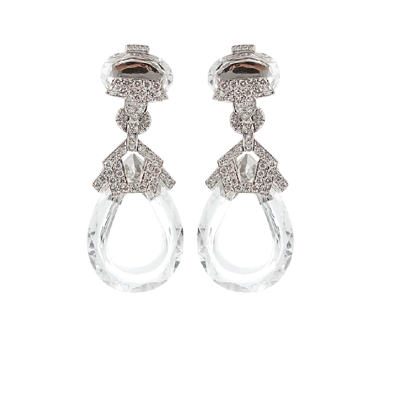 Small Drop Earrings for Delicate -Crystal and Diamond Earrings