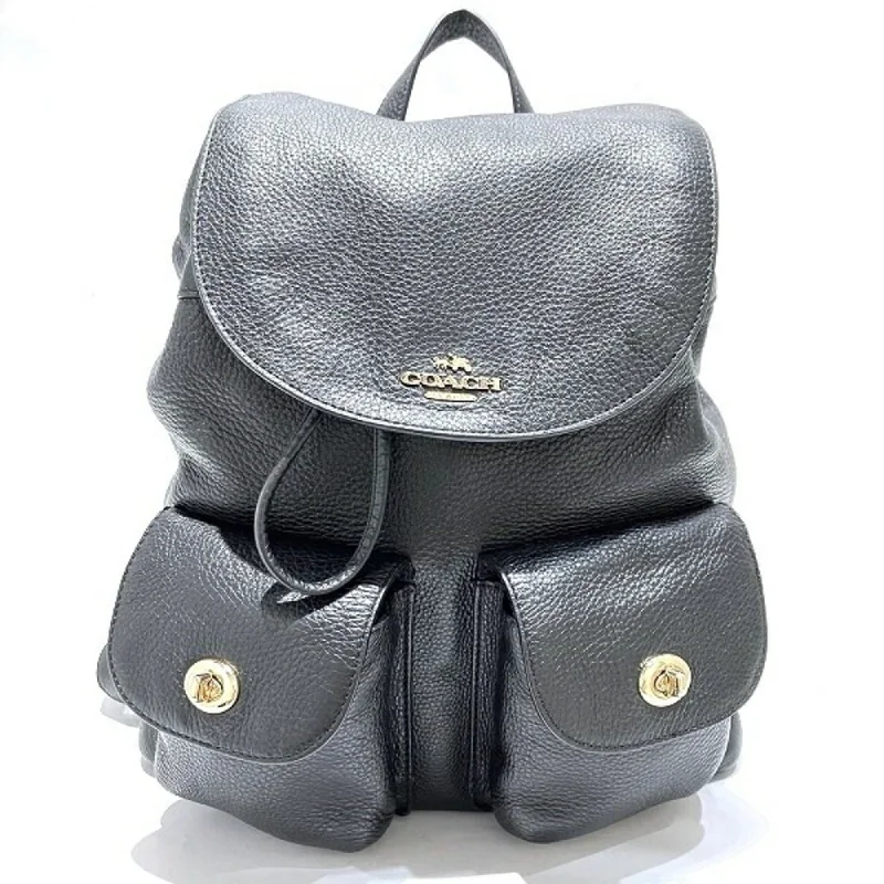 Handle bags with suede accents for texture -Coach  Leather Backpack (Pre-Owned)