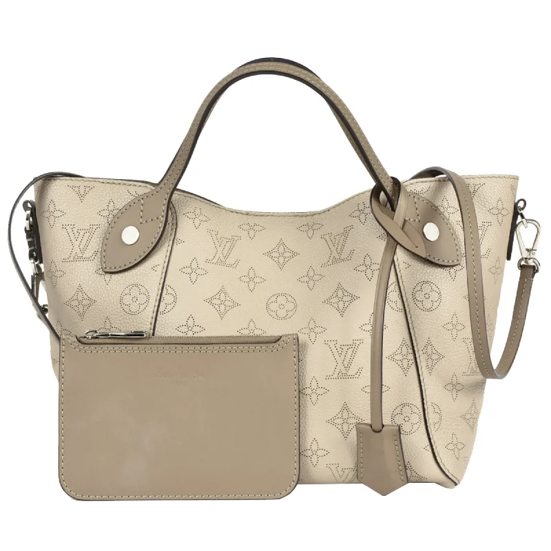 Handle bags with laptop sleeves for work -Louis Vuitton Mahina  Galle Monogram Mahina Leather Tote Bag (Pre-Owned)