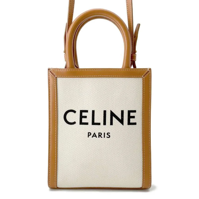 Leather handle bags for elegant daily carry -Celine   Canvas Leather Handbag Shoulder Bag Tote Bag (Pre-Owned)