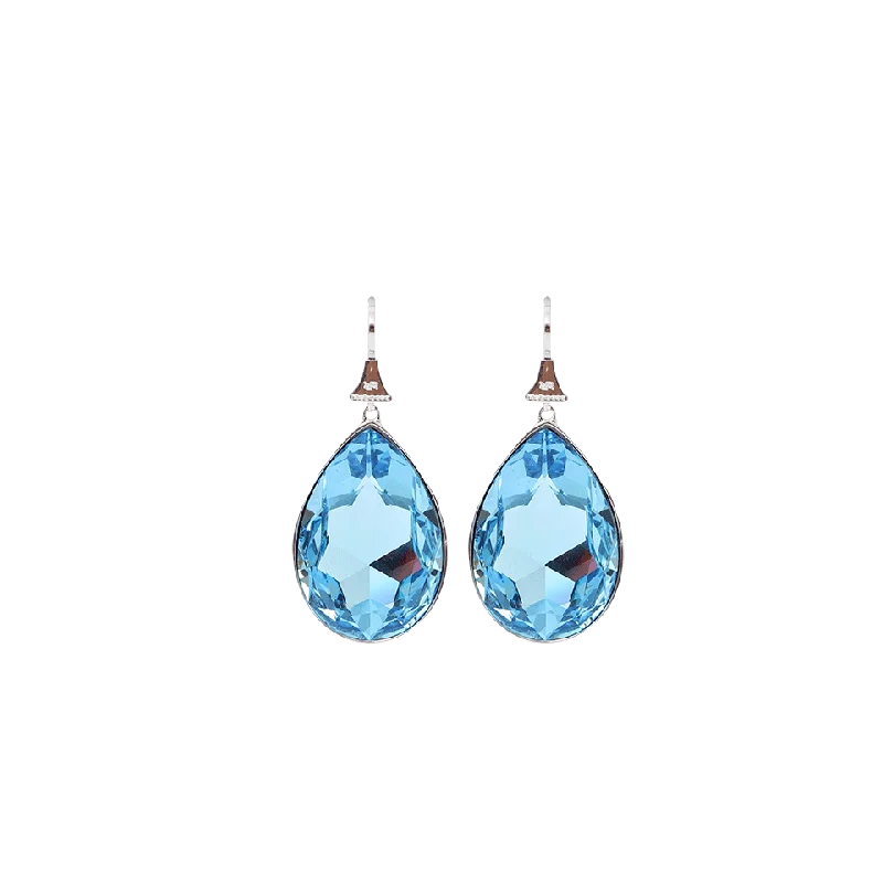 Drop Earrings for Engagement Party -Large Tear Drop Earrings