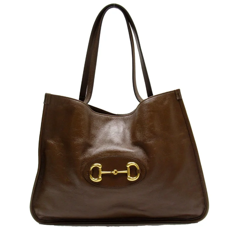 Handle bags with detachable pouches for versatility -Gucci  Leather Shoulder Bag Tote Bag (Pre-Owned)