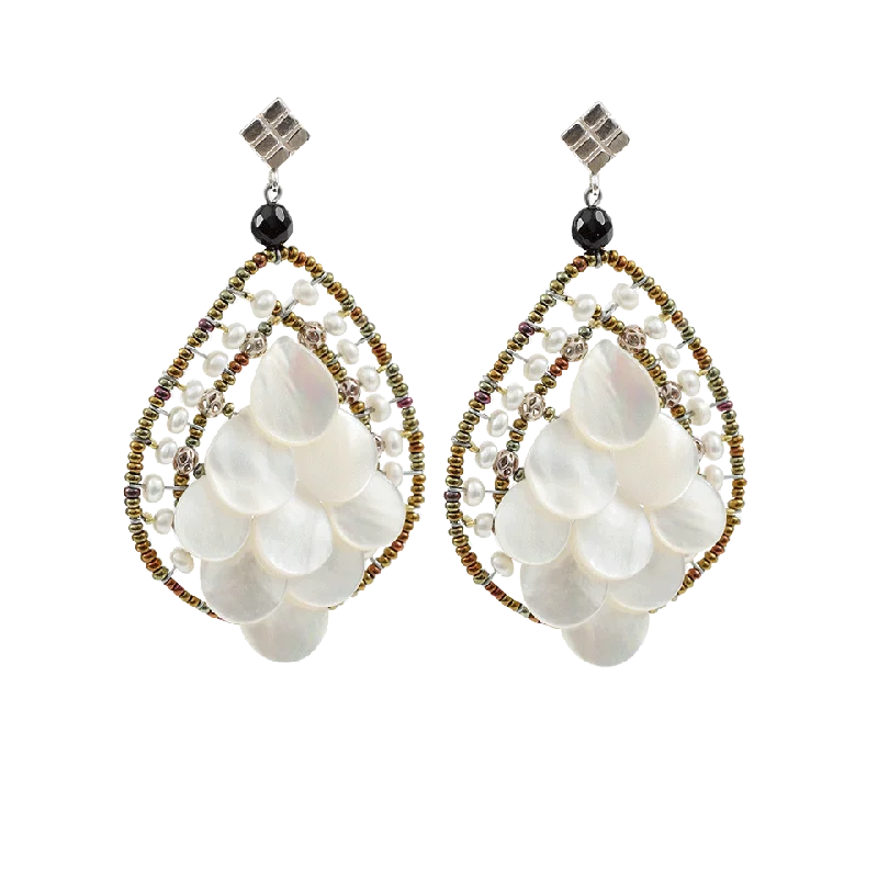 Tarnish Resistant Drop Earrings for Longevity -Mermaid Water Pearl Earrings