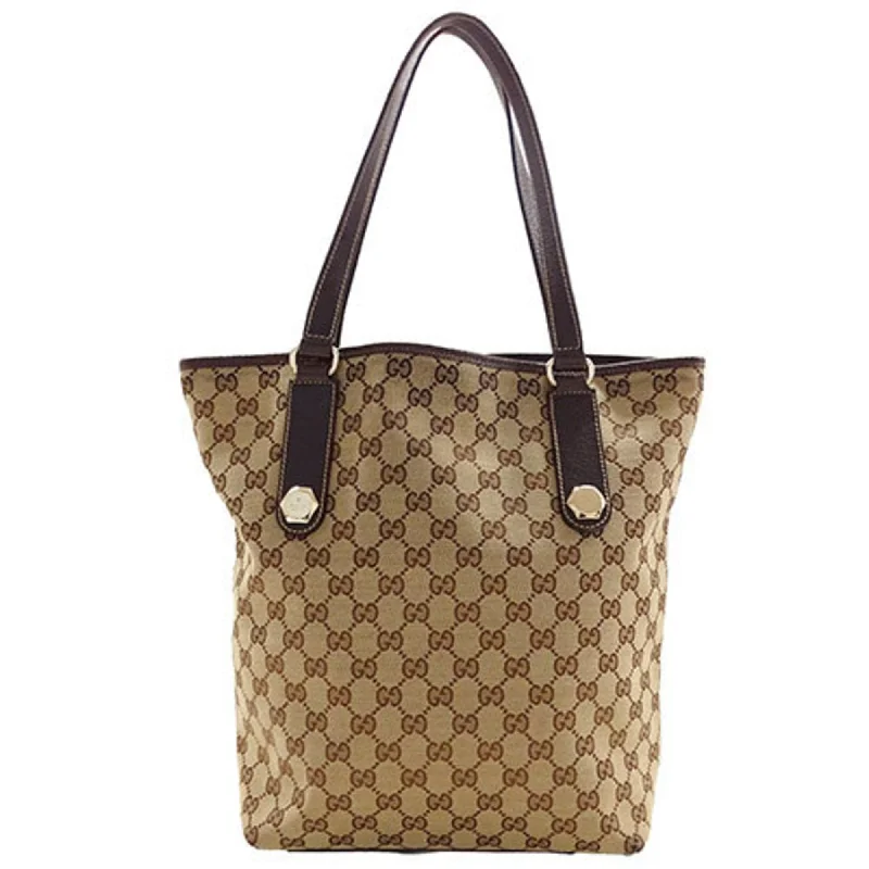 Handle bags with monogram designs for personalization -Gucci  Gg Canvas Tote Bag (Pre-Owned)