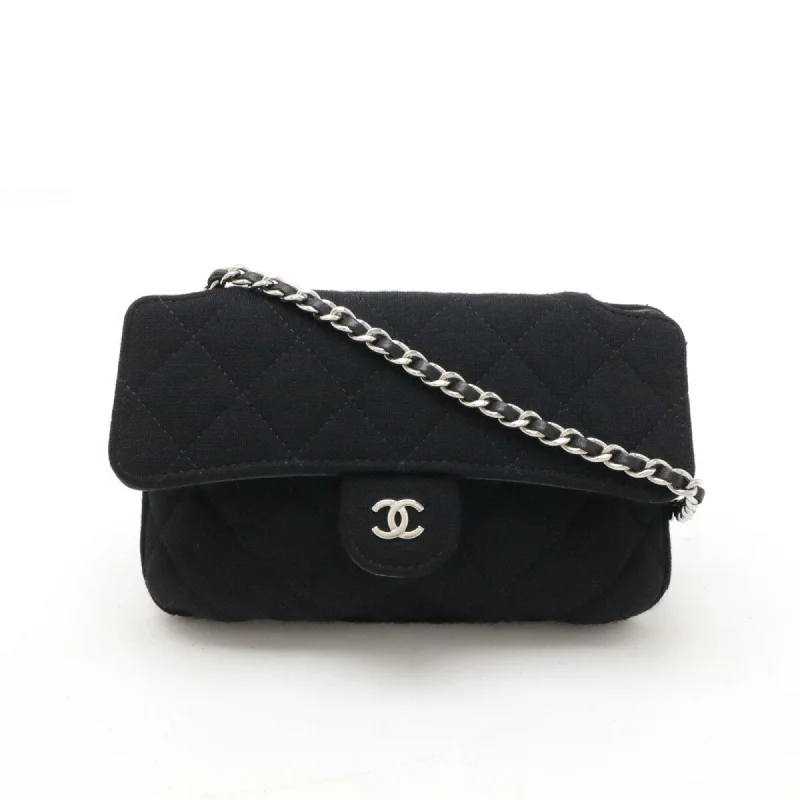 Handle bags with side pockets for organization -Chanel   Cotton Jersey Nylon Eco-Bag Tote Bag (Pre-Owned)