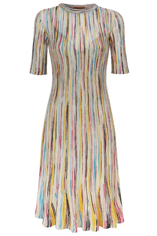 A-line Dresses for Flattering -Space Dye Swing Dress