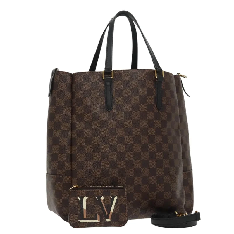 Handle bags with modern cutouts for style -Louis Vuitton Belmont  Canvas Tote Bag (Pre-Owned)