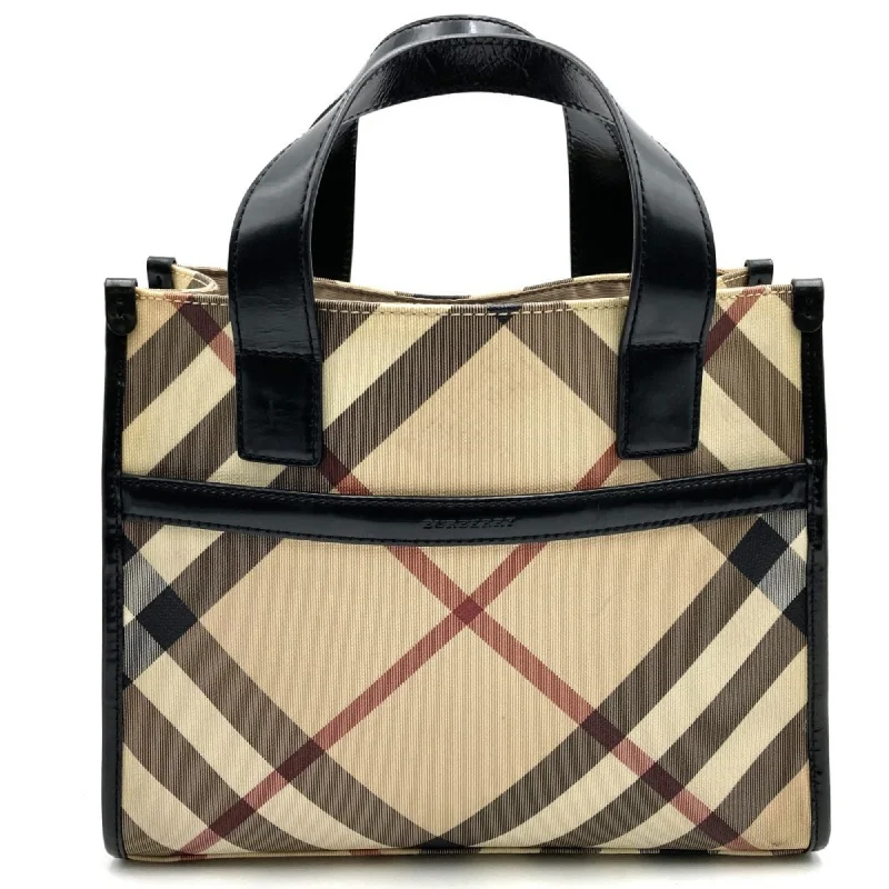 Handle bags with elegant gold-tone hardware -Burberry  Pvc Leather Tote Bag (Pre-Owned)