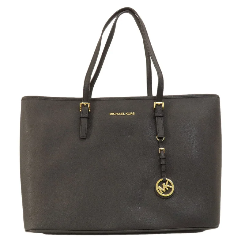 Handle bags with holiday themes for festivities -Michael Kors  Leather Tote Bag (Pre-Owned)