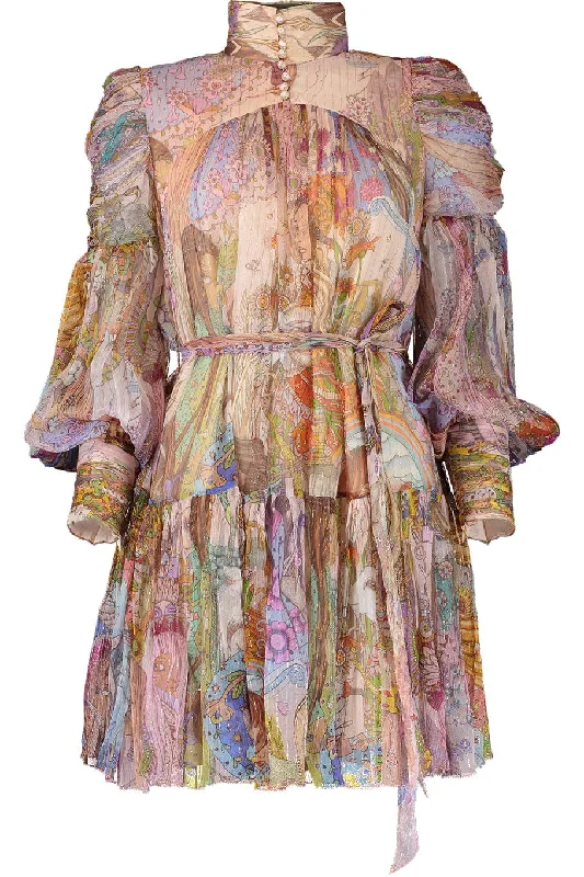 Wrap Dresses for Adjustable -Kaleidoscope Lurex Mini Dress