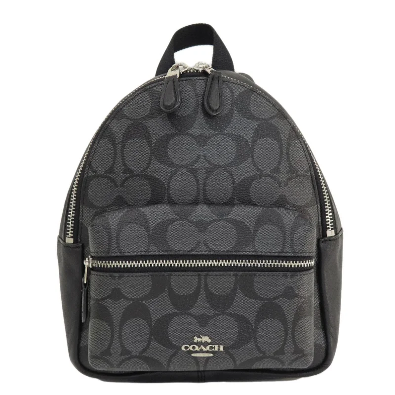 Handle bags with padded interiors for laptops -Coach Signature  Signature Line Backpack (Pre-Owned)