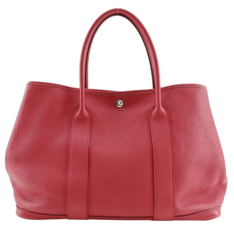 Handle bags with spacious interiors for storage -Hermes Bougainvillier pink Negonda Leather Tote Bag (Pre-Owned)