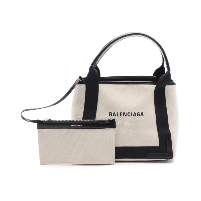 Handle bags with bright neons for visibility -Balenciaga   Canvas Leather Tote Bag