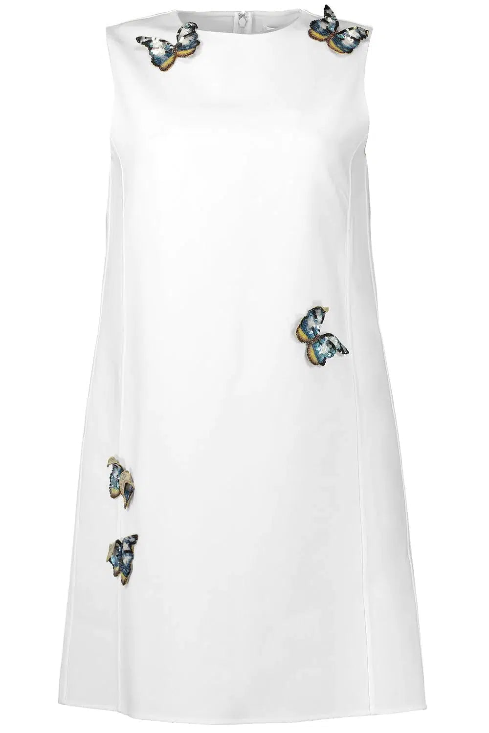 Punk Dresses with Spikes -Butterfly Embroidered Shift Dress