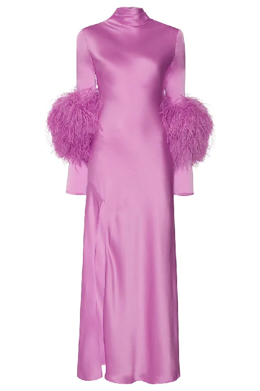 Polyester Dresses for Durable -Ostrich Feather Dress