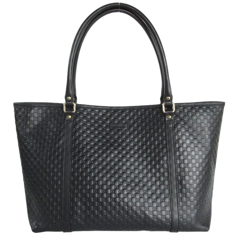 Handle bags with metallic finishes for shine -Gucci  Leather Shoulder Bag Tote Bag (Pre-Owned)