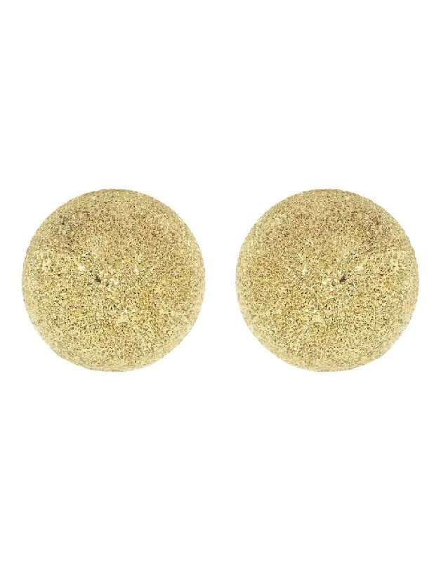 Heart Shaped Drop Earrings for Love -Mirador Small Sparkly Gold Earrings