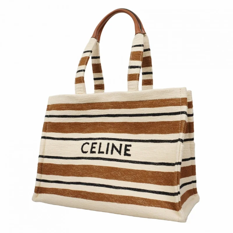 Foldable handle bags for easy storage convenience -Celine   ivory Canvas Tote Bag (Pre-Owned)