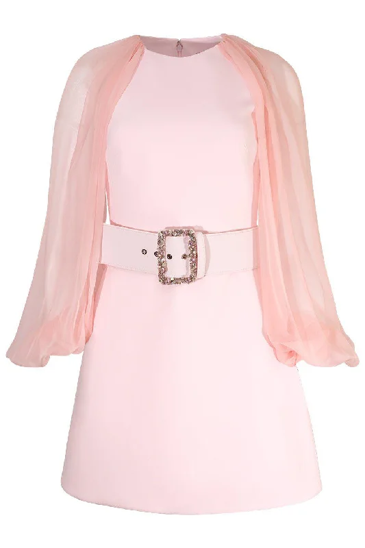 Punk Dresses with Spikes -Caoimhe Dress - Barely Pink