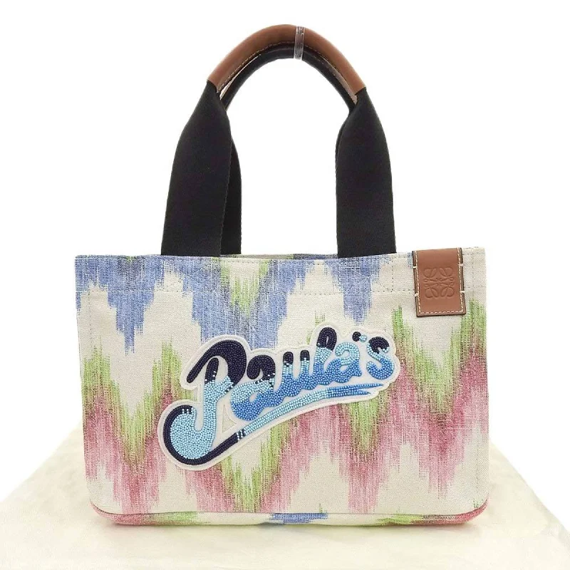 Handle bags with vibrant colors for boldness -Loewe  Canvas Handbag Tote Bag (Pre-Owned)