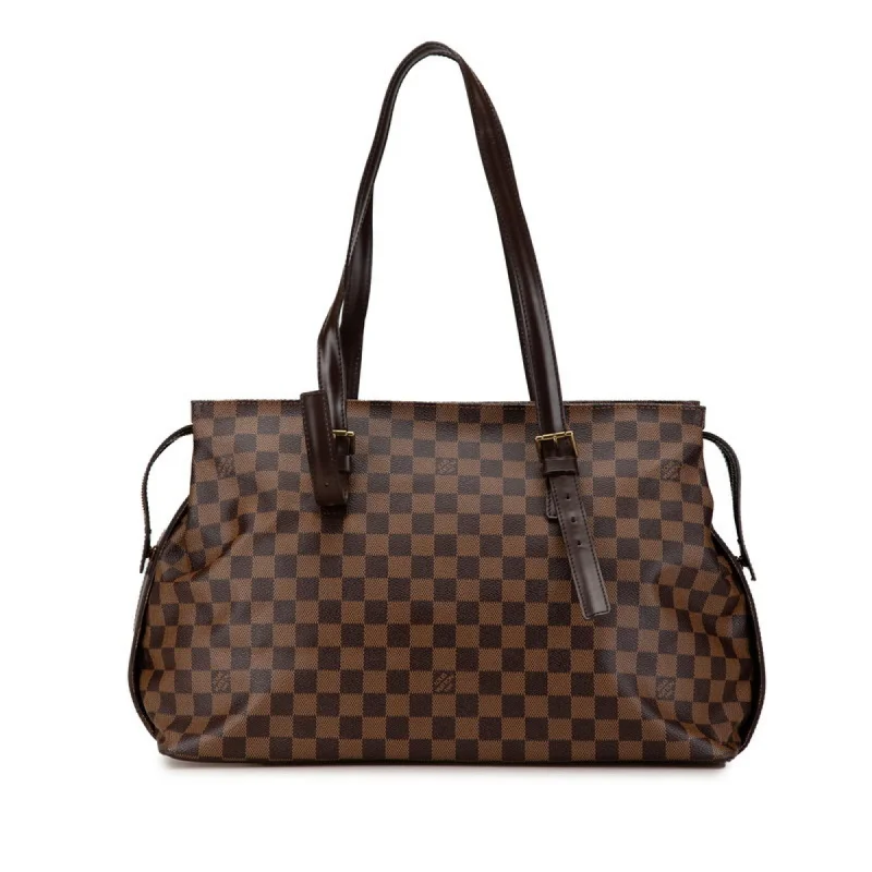 Handle bags with sleek leather for work -Louis Vuitton  Pvc Leather Shoulder Bag Tote Bag (Pre-Owned)