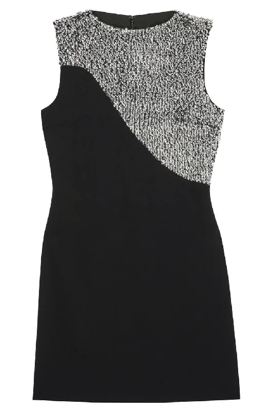 Short-sleeved Dresses for Summer -Short Sequin Evening Dress