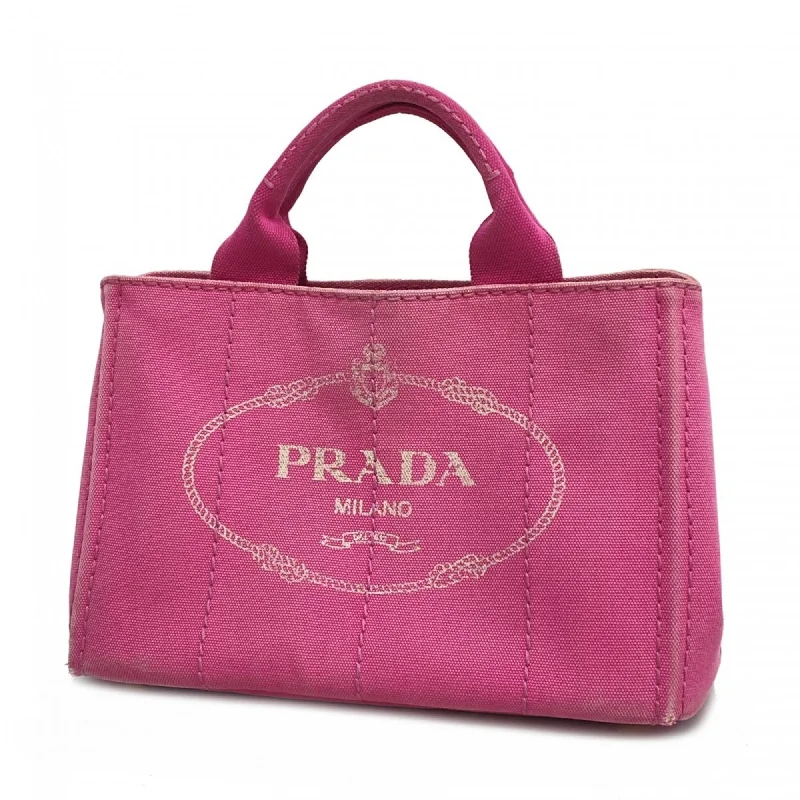 Handle bags with chevron designs for trend -Prada  Canvas Tote Bag (Pre-Owned)