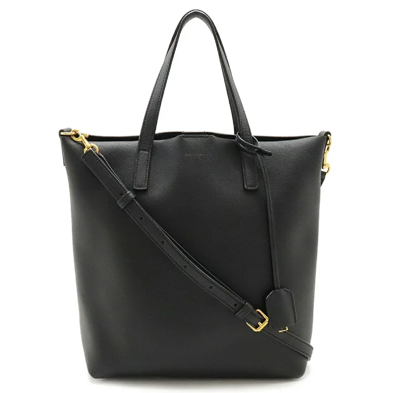 Handle bags with colorful handles for flair -Yves Saint Laurent  Leather Tote Bag (Pre-Owned)