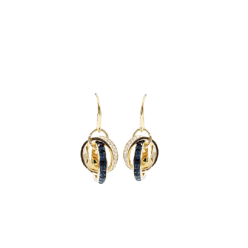 Drop Earrings for Birthday Celebration -Pave Link Earrings