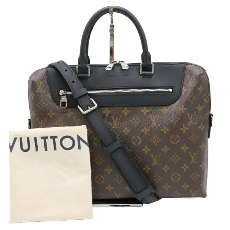 Handle bags with structured shapes for class -Louis Vuitton  Monogram Briefcase Tote Bag (Pre-Owned)