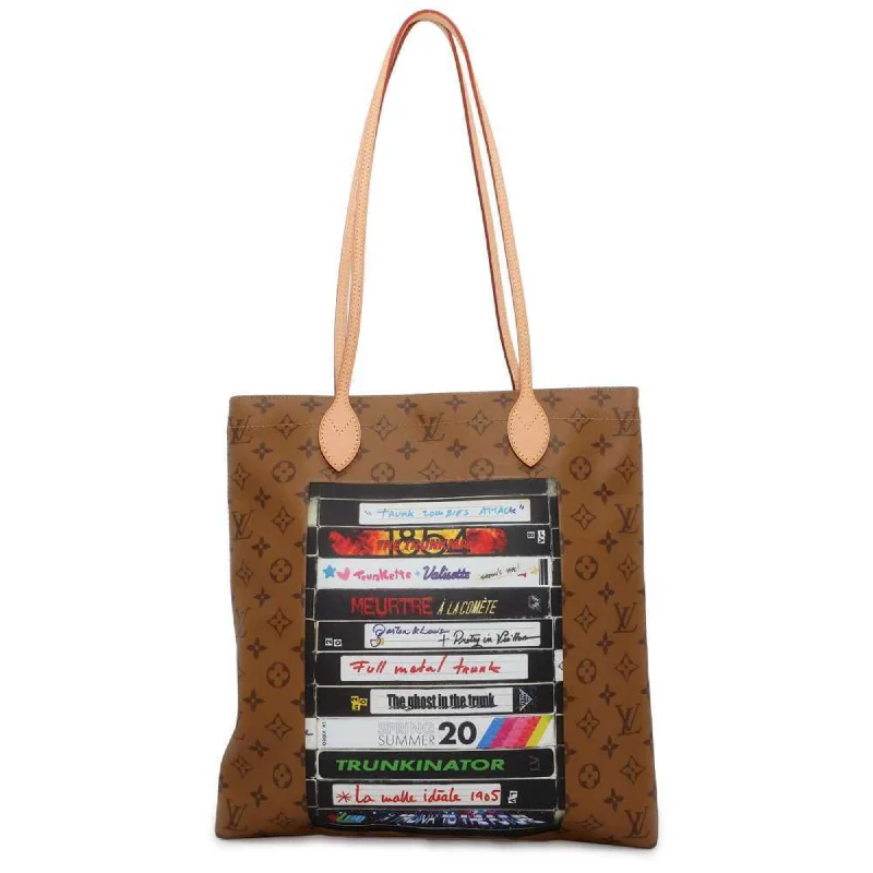 Handle bags with seasonal prints for holidays -Louis Vuitton  Monogram Reverse Pouch Tote Bag (Pre-Owned)