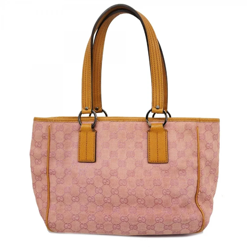 Handle bags with tie-dye patterns for fun -Gucci  pink Canvas Tote Bag (Pre-Owned)