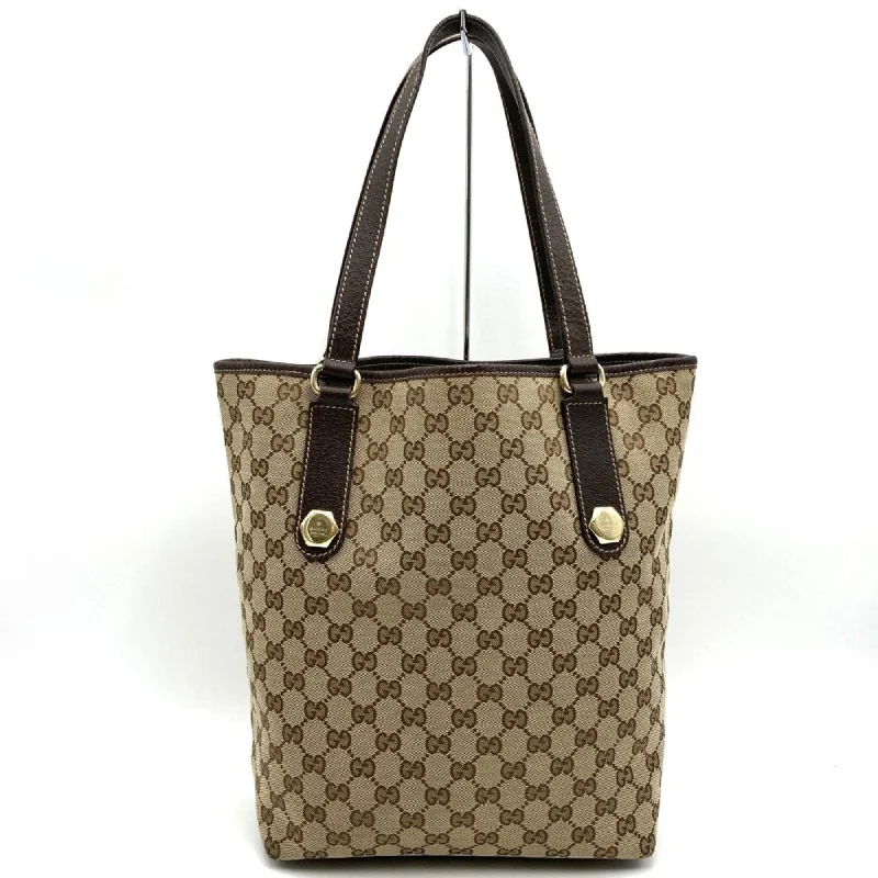 Handle bags with colorful handles for flair -Gucci  Gg Canvas Tote Bag (Pre-Owned)