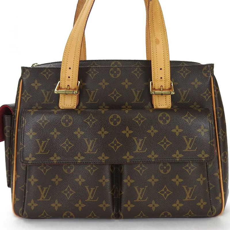 Handle bags with sleek zippers for closure -Louis Vuitton Monogram Tote Bag (Pre-Owned)