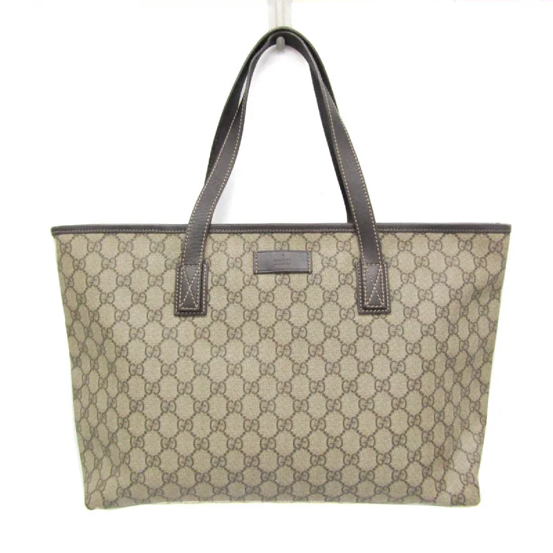 Handle bags with thick handles for support -Gucci Gg Plus  Gg Plus Leather Tote Bag (Pre-Owned)