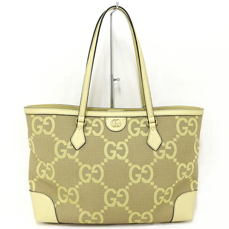 Handle bags with subtle embroidery for detail -Gucci  Gg Canvas Shoulder Bag Tote Bag (Pre-Owned)