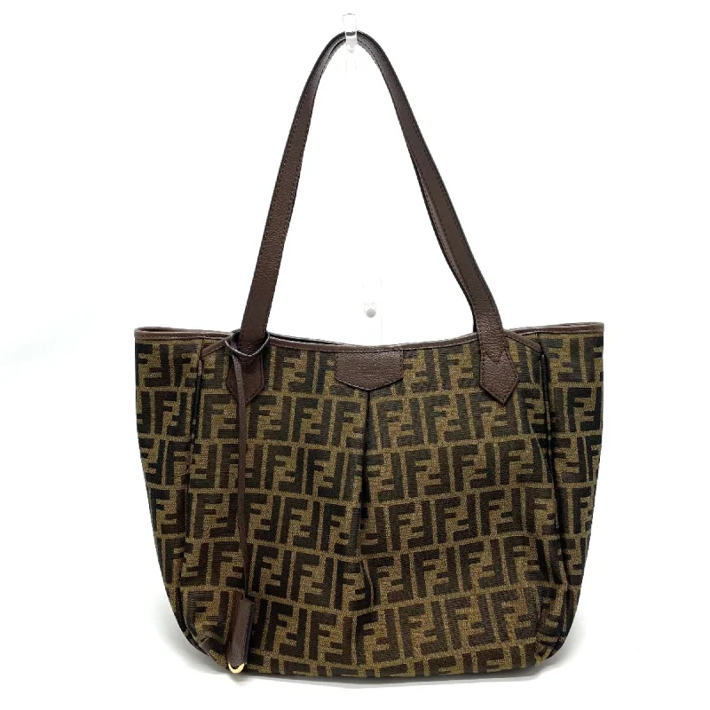 Handle bags with seasonal prints for holidays -Fendi  Leather Tote Bag (Pre-Owned)