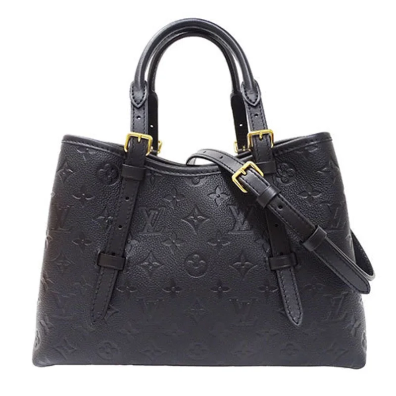 Vegan leather handle bags for eco-friendly chic -Louis Vuitton  Noir Monogram Empreinte Shoulder Bag Tote Bag (Pre-Owned)