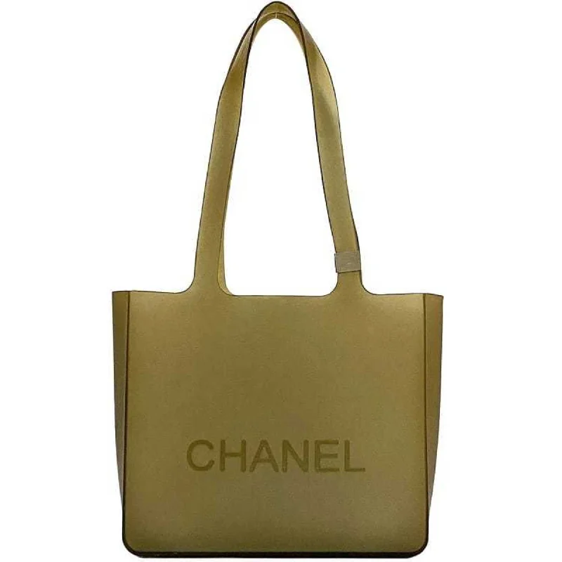 Handle bags with drawstring accents for style -Chanel  Rubber Tote Bag (Pre-Owned)