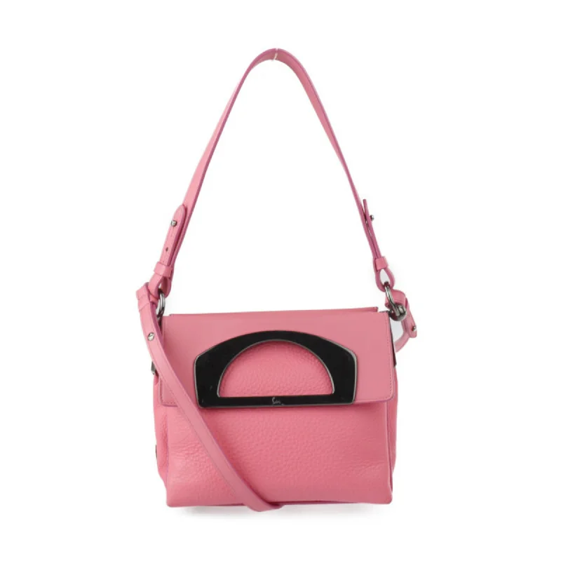 Handle bags with soft linings for protection -Christian Louboutin  pink Leather Handbag Shoulder Bag Tote Bag (Pre-Owned)