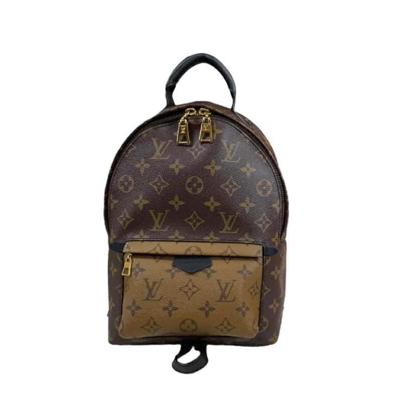 Handle bags with bold checks for trend -Louis Vuitton  Monogram Canvas Monogram Reverse Backpack (Pre-Owned)