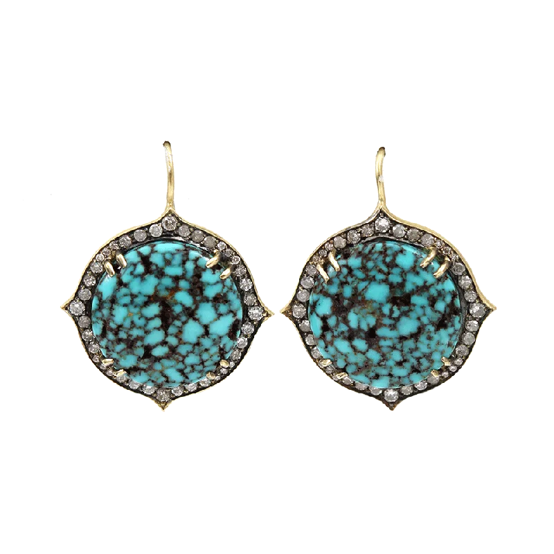 Drop Earrings for Bridesmaids Look -Kingman Turquoise Drop Earrings