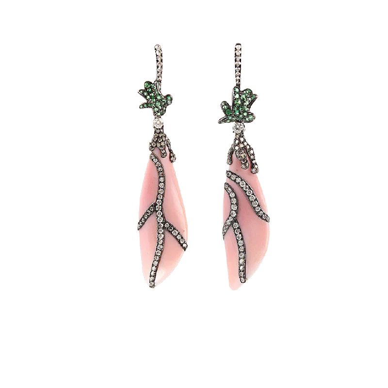 Drop Earrings with Wave Designs -Conch Shell Earrings