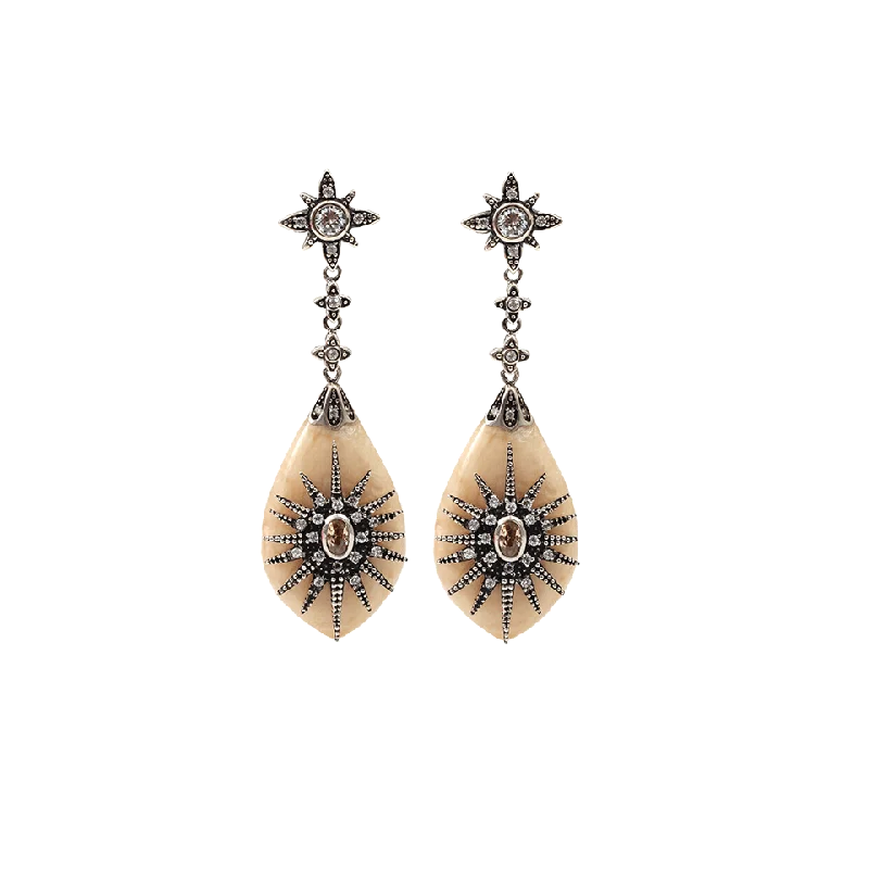 Drop Earrings for Graduation Day -Marquis Drop Earrings