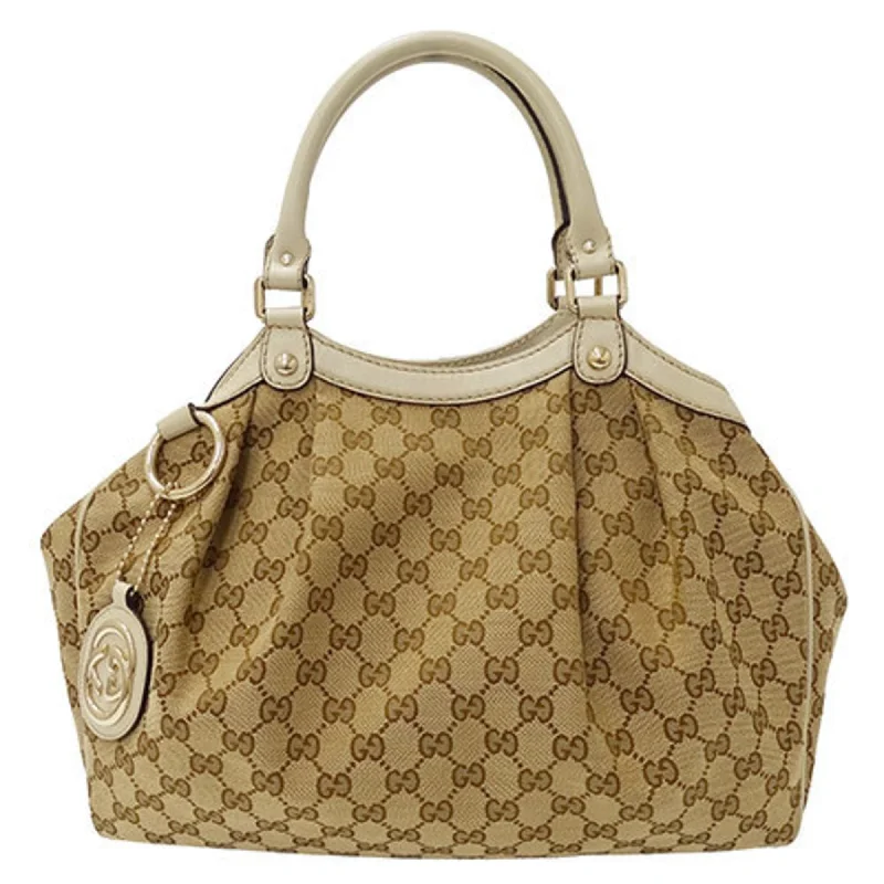 Handle bags with soft linings for protection -Gucci Gg Canvas  Gg Canvas Tote Bag (Pre-Owned)