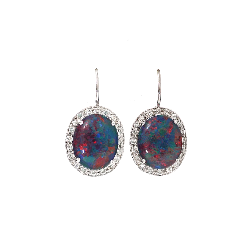 Drop Earrings for Anniversary -Opal Drop Earrings