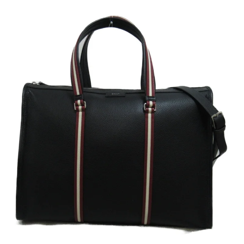 Handle bags with bold stripes for trendiness -Bally  Leather Fabric Tote Bag (Pre-Owned)