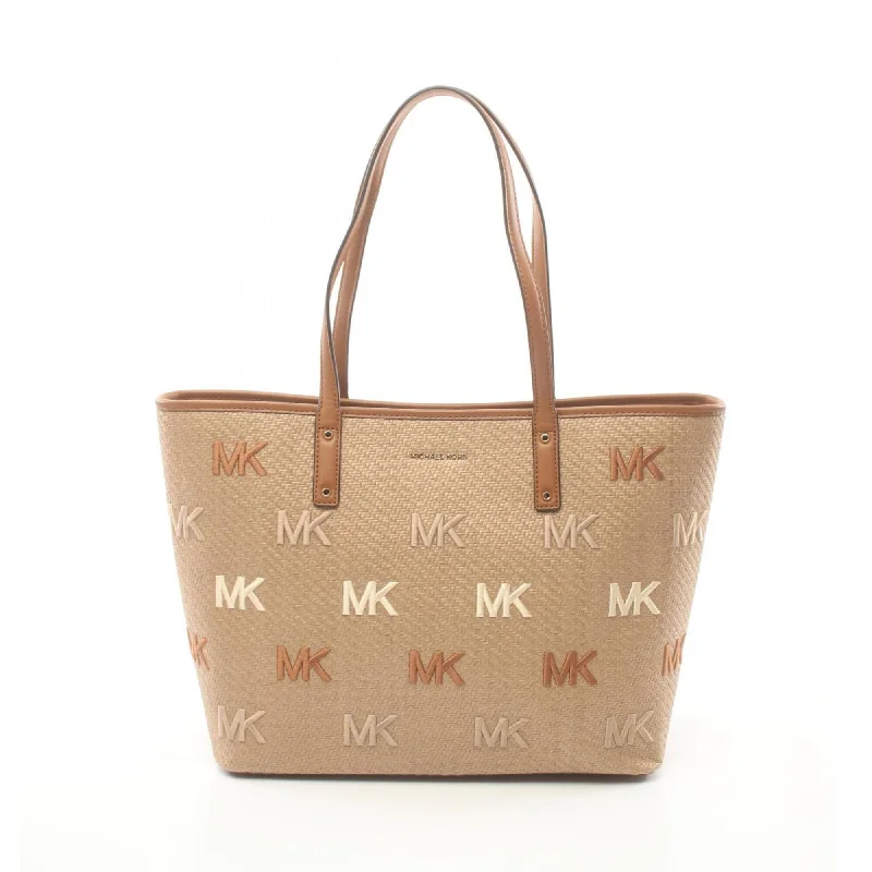 Handle bags with vibrant colors for boldness -Michael Kors   Straw Leather Tote Bag (Pre-Owned)