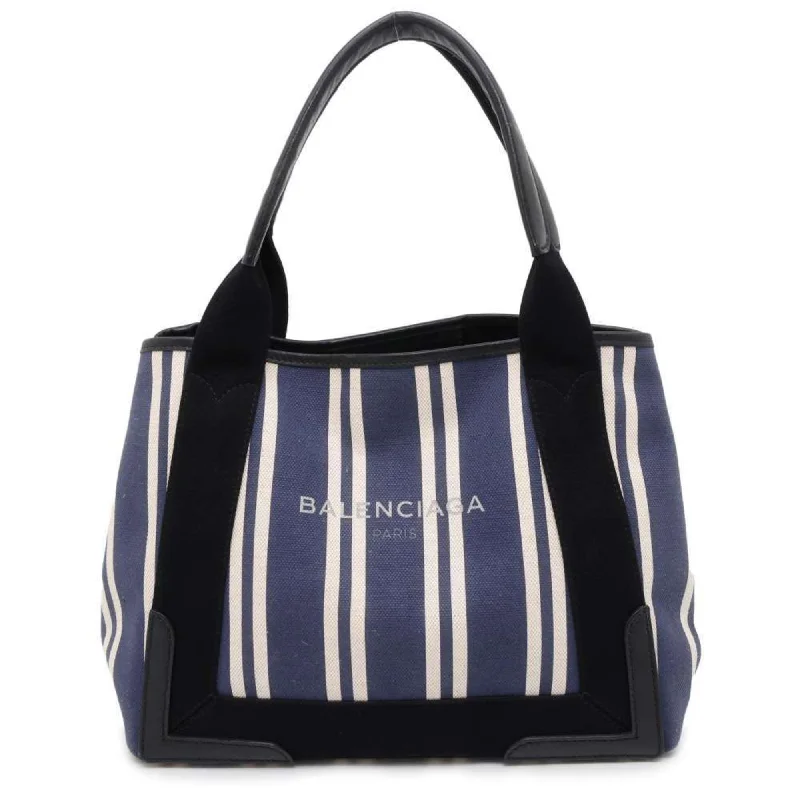 Handle bags with eco-friendly bamboo handles -Balenciaga  blue Canvas Tote Bag (Pre-Owned)